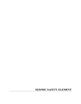 Seismic Safety Element