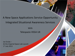 Telespazio Vega UK Geo Information Services Overview