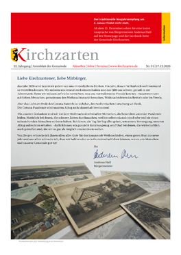 Die Bekanntmachung Nr. 51/2020