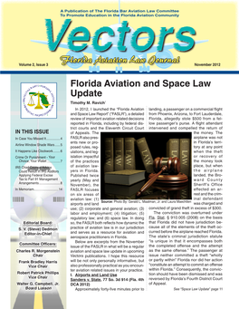 Florida Aviation and Space Law Update Florida Aviation Law Journal