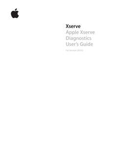 Apple Xserve Diagnostics User's Guide