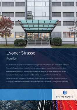 Lyoner Strasse Frankfurt