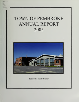 Annual Report of the Town of Pembroke, New Hampshire