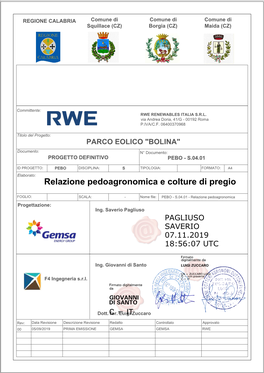 Relazione Pedoagronomica E Colture Di Pregio