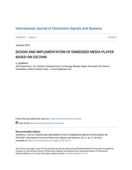 Design and Implementation of Embedded Media Player Based on S3c2440