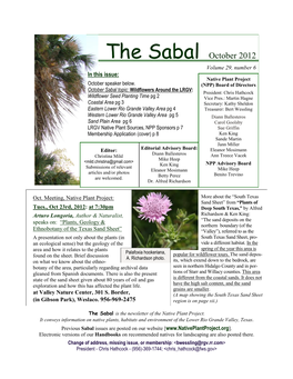 Sabal Oct 12