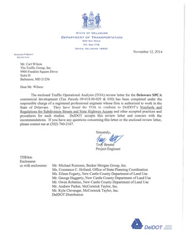 Delaware SPCA FTOA Review Letter