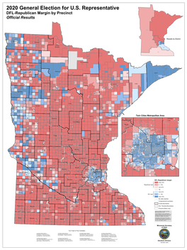 DFL-Republican Margin by Precinct Official Results