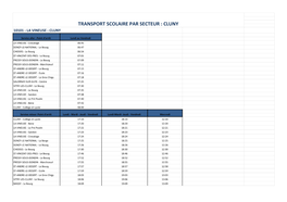 Transport Scolaire Par Secteur : Cluny 10101 - La Vineuse - Cluny