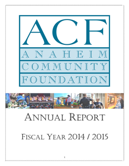 ANAHEIM COMMUNITY FOUNDATION Board of Directors