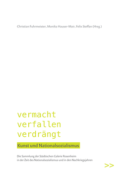 Vermacht Verfallen Verdrängt Kunst Und Nationalsozialismus