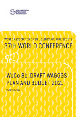 Woco 8B: DRAFT WAGGGS PLAN and BUDGET 2021