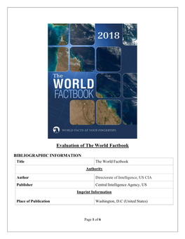 Evaluation of the World Factbook