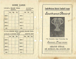 Grand Final Record