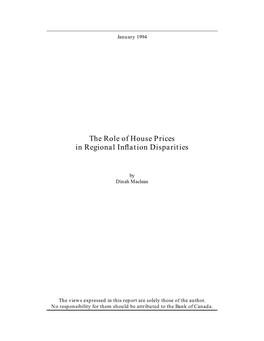 The Role of House Prices in Regional Inflation Disparities