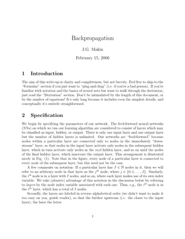 Backpropagation