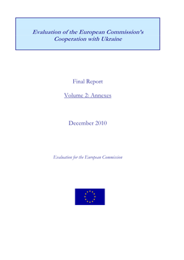 Evaluation of the European Commission's Cooperation With