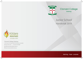 Junior School Handbook 2019 Table of Contents