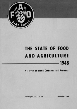 The State of Food and Agriculture, 1948