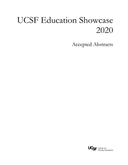 UCSF Education Showcase 2020