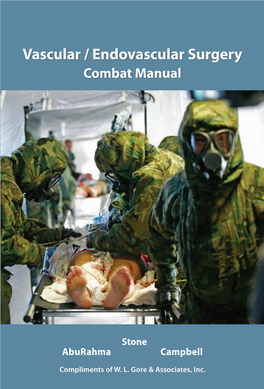 Vascular / Endovascular Surgery Vascular / Endovascular Surgery Combat Manual Combat Manual