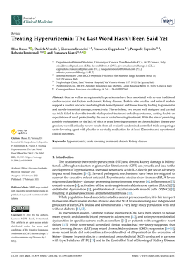 Treating Hyperuricemia: the Last Word Hasn't Been Said