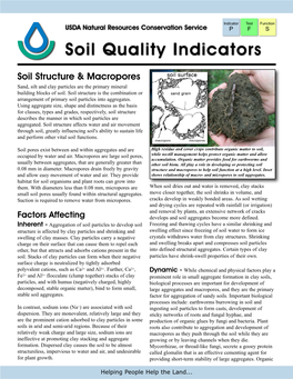 Soil Structure and Macropores