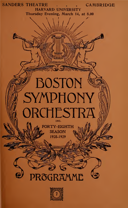 Boston Symphony Orchestra Concert Programs, Season 48,1928-1929, Trip