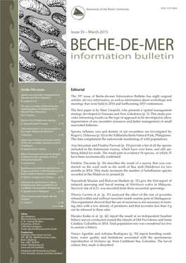 SPC Beche-De-Mer Information Bulletin #35 – March 2015