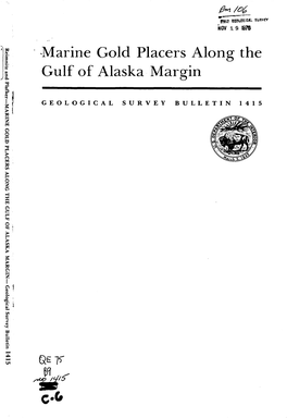 Marine Gold Placers Along the Gulf of Alaska Margin