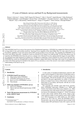 15 Years of Galactic Surveys and Hard X-Ray Background Measurements