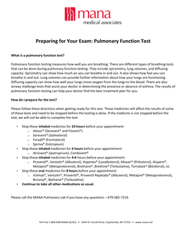 Pulmonary Function Test