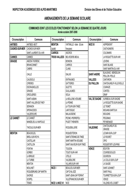 INSPECTION ACADEMIQUE DES ALPES-MARITIMES Division Des Elèves Et De L’Action Educative