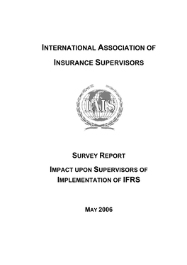 Analysis of Responses to Survey on Impact of Application of IFRS 4