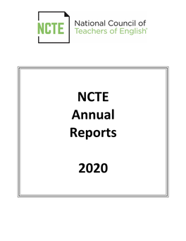 2020 NCTE Annual Reports