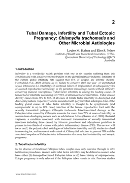 Tubal Damage, Infertility and Tubal Ectopic Pregnancy: Chlamydia Trachomatis and Other Microbial Aetiologies