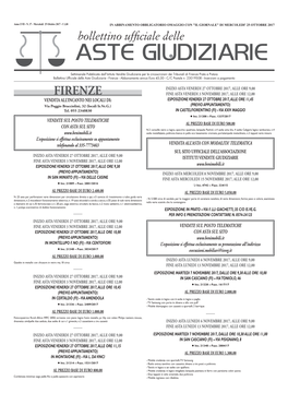 Bollettino Ufficiale Delle ASTE GIUDIZIARIE