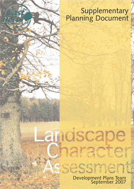 Landscape Character Assessment ACKNOWLEDGEMENTS