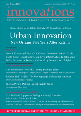 Government and Social Innovation: Current State and Local Models Andrew Wolk and Colleen Gross Ebinger