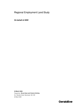 Regional Employment Land Study 2009