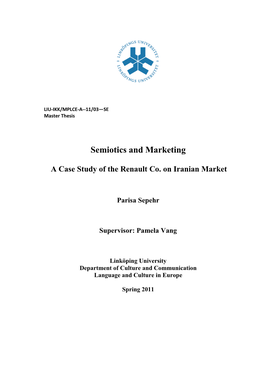 Semiotics and Marketing