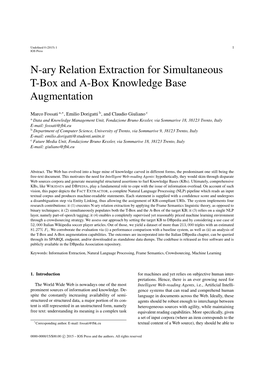 N-Ary Relation Extraction for Simultaneous T-Box and A-Box Knowledge Base Augmentation