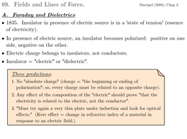 09. Fields and Lines of Force. Darrigol (2000), Chap 3