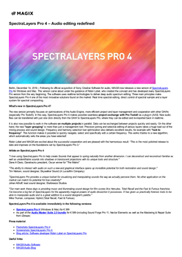 Spectralayers Pro 4 – Audio Editing Redefined