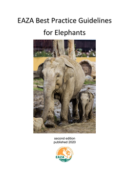 EAZA Best Practices Guidelines for Elephants 2020