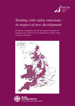 Dealing with Radon Emissions in Respect of New Development