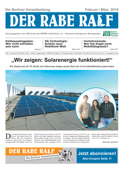 DER RABE RALF Februar/März 2019