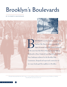 B R O Okl Y N's Boulevards