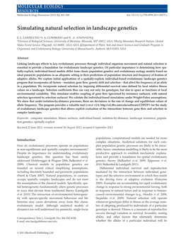 Simulating Natural Selection in Landscape Genetics