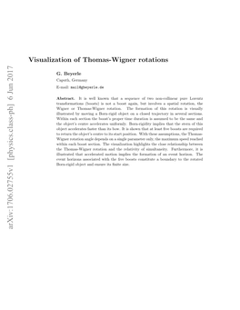 Visualization of Thomas-Wigner Rotations 2